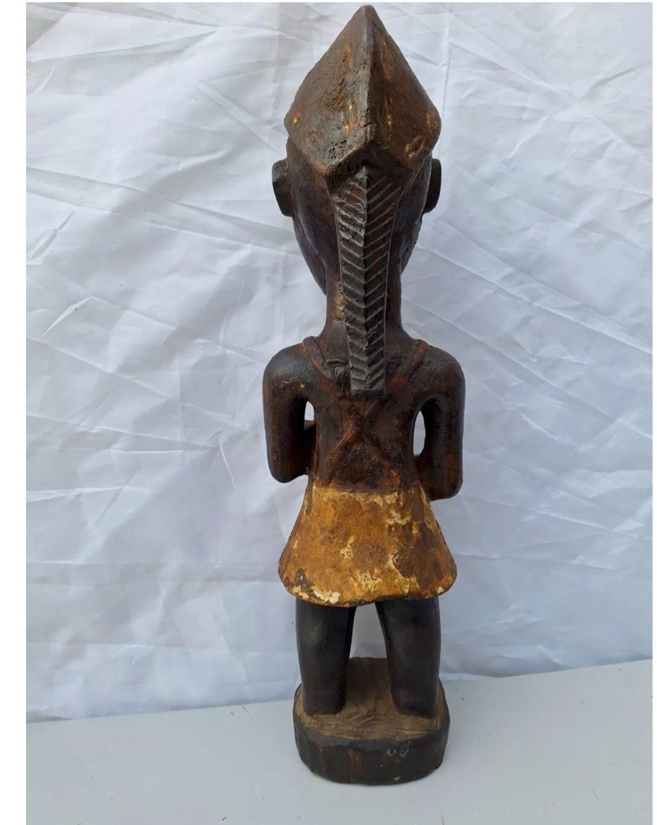 Statue Africaine En Bois. Sculpture Baoule-photo-2