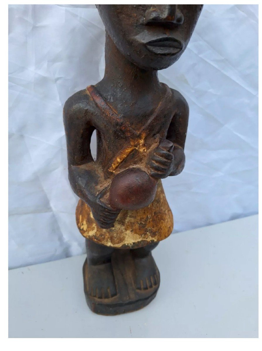 Statue Africaine En Bois. Sculpture Baoule-photo-6