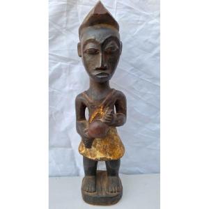 African Wooden Statue. Baoule Sculpture