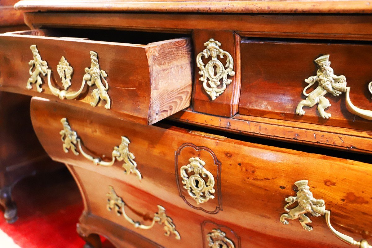 Commode En Acajou Mouluré, époque Louis XV-photo-3