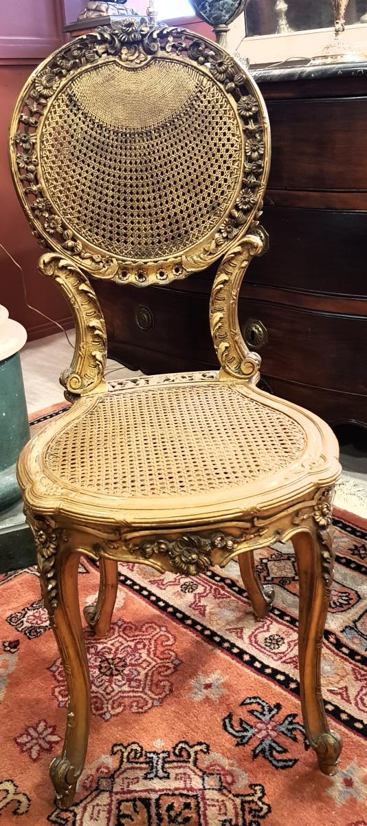 Pair Of Small Louis XVI Style Chairs