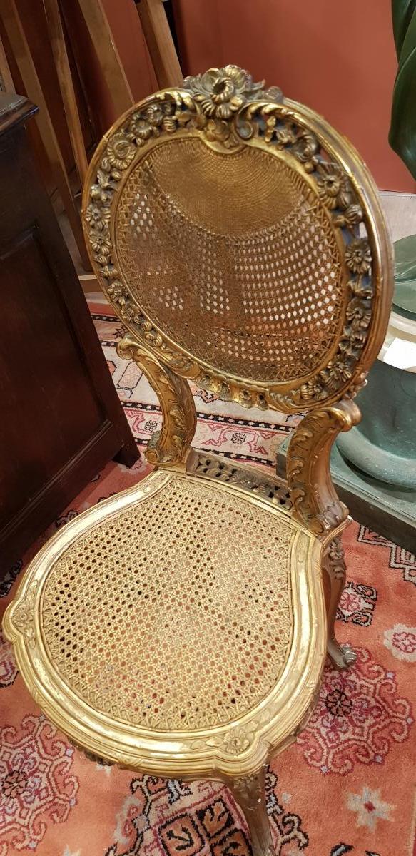 Pair Of Small Louis XVI Style Chairs-photo-2