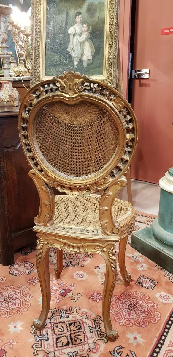 Pair Of Small Louis XVI Style Chairs-photo-3