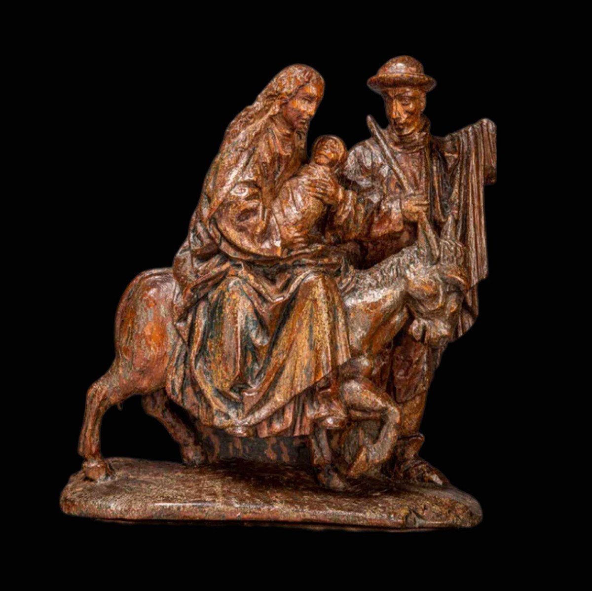 Flight Into Egypt - Altarpiece Element - 16th Century-photo-2