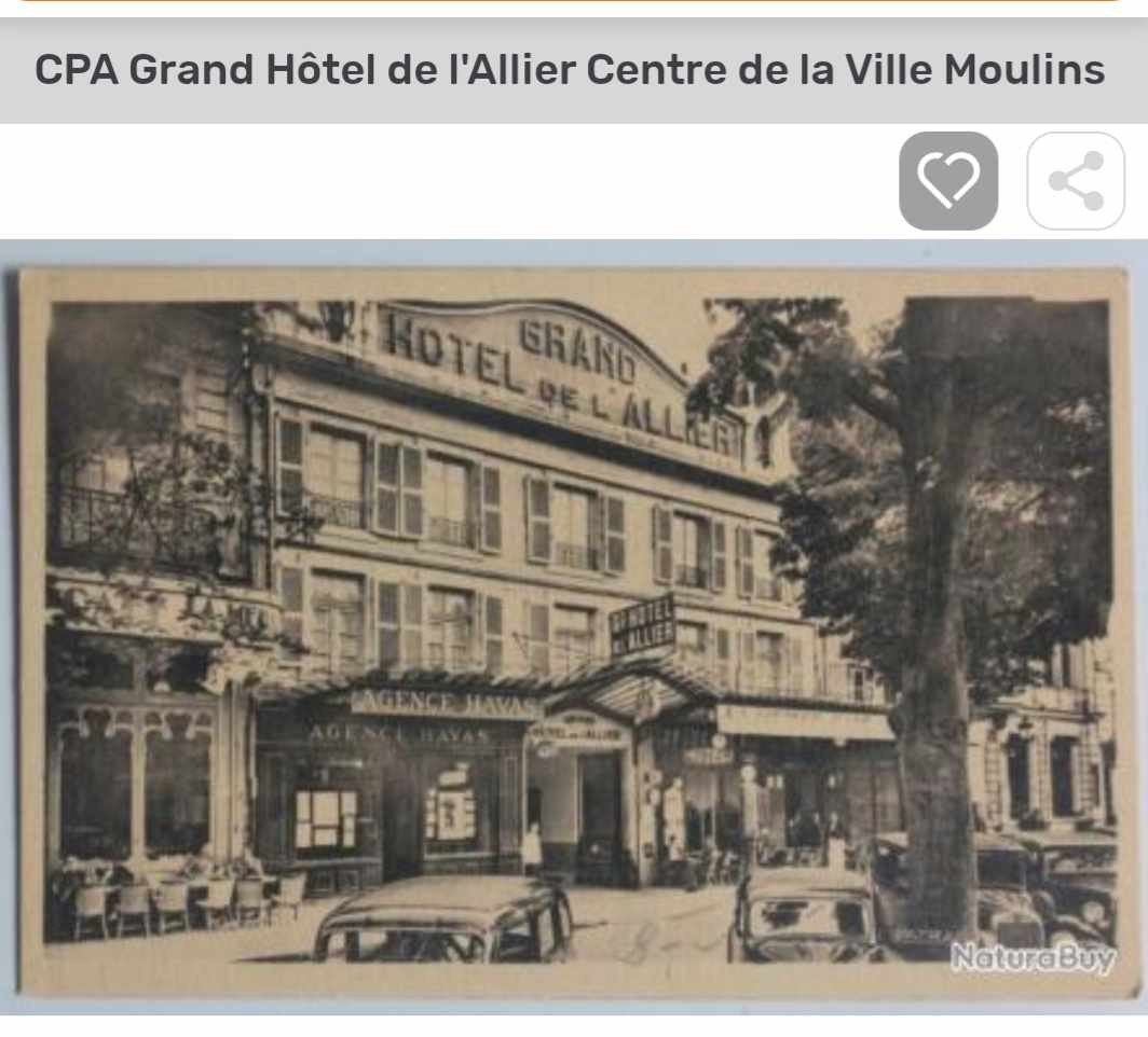 Enameled Plaque - Grand Hotel De l'Allier - Moulins Early 20th Century-photo-2