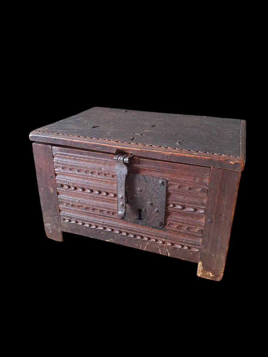 Wooden Box - France - 17th Century-photo-3