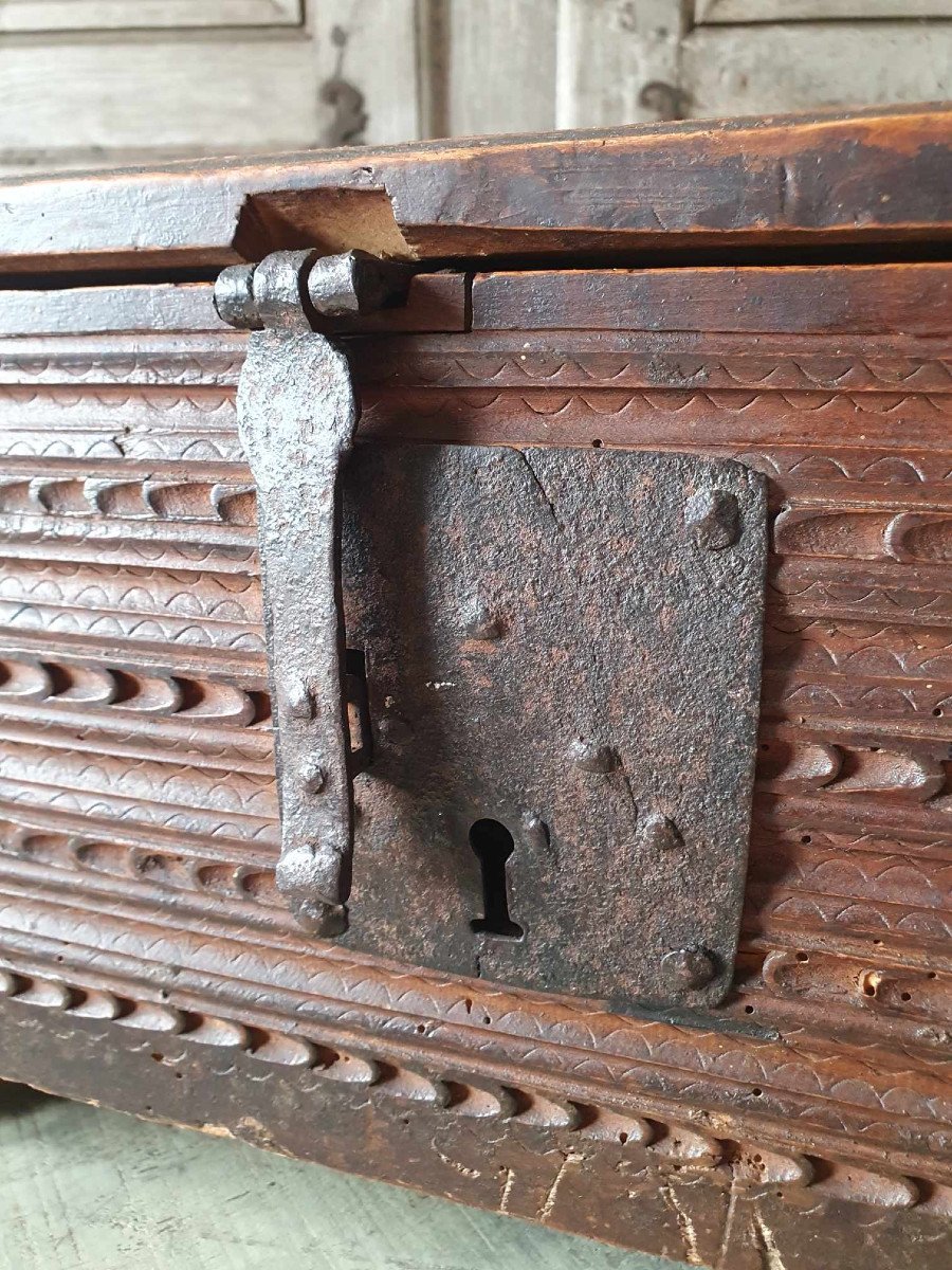 Wooden Box - France - 17th Century-photo-4