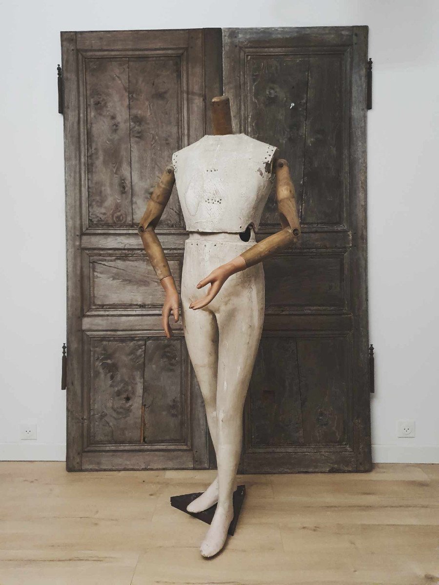 Grand Mannequin De Vitrine - Articulé - Vers 1920