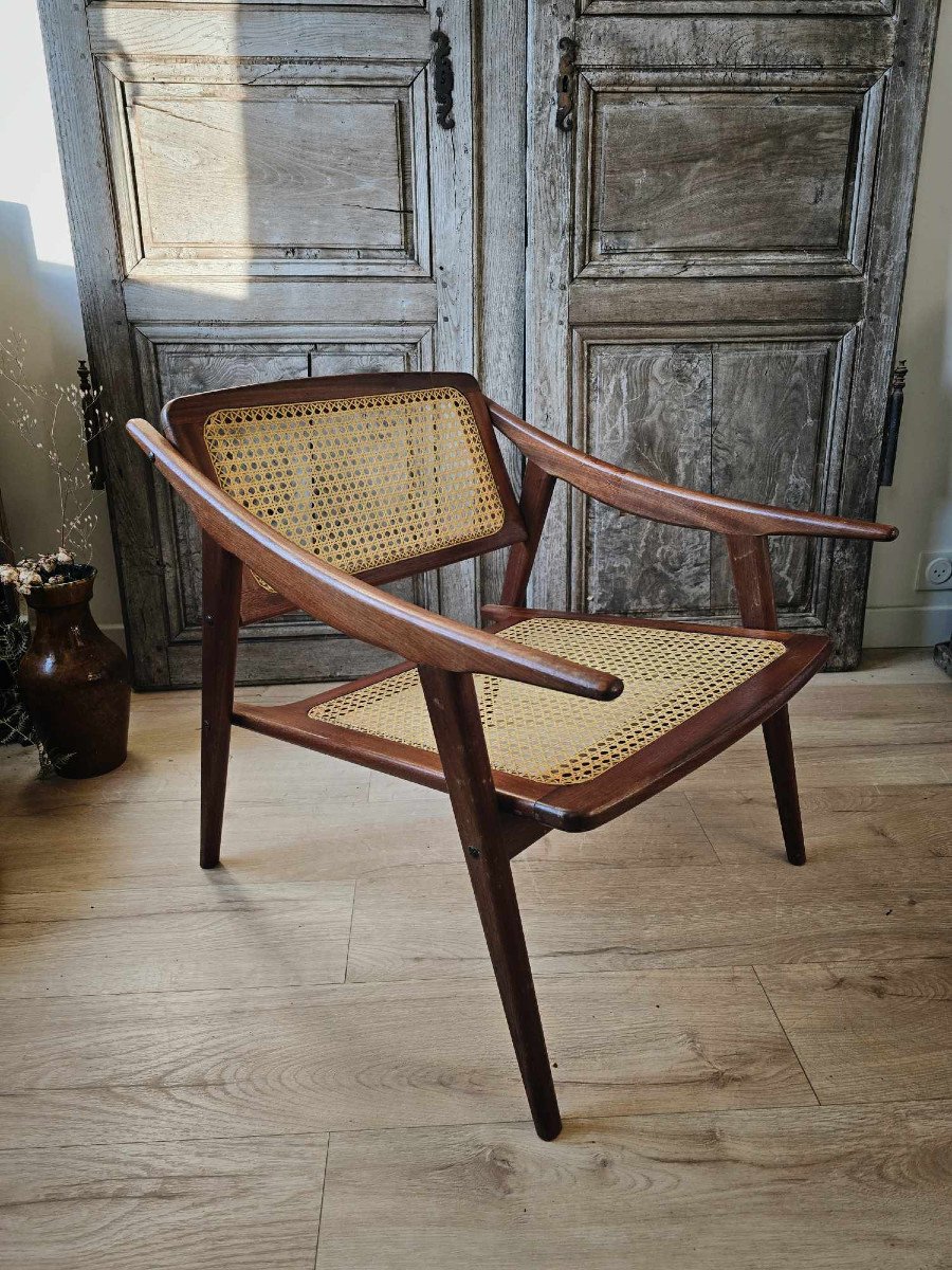 Teak Armchair - Michel Ducaroy - 1952-photo-3