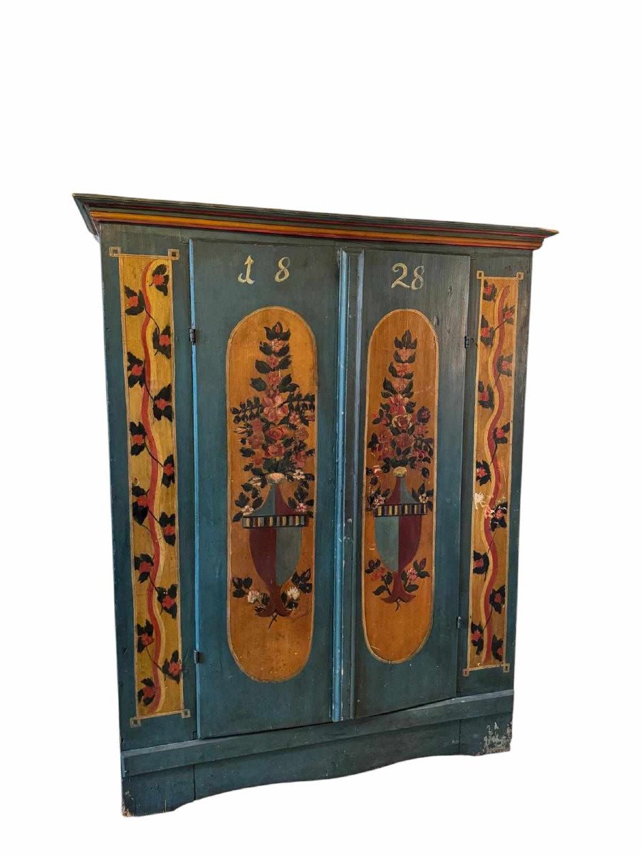 Austrian Cabinet - Painted Wood - 19th Century -photo-4