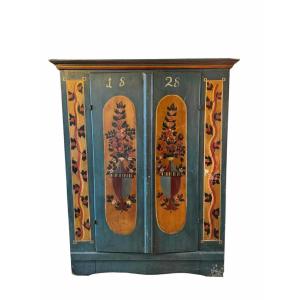 Austrian Cabinet - Painted Wood - 19th Century 