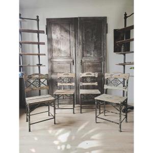 Set Of 4 Chairs - The Restoration - Vichy 19th Century