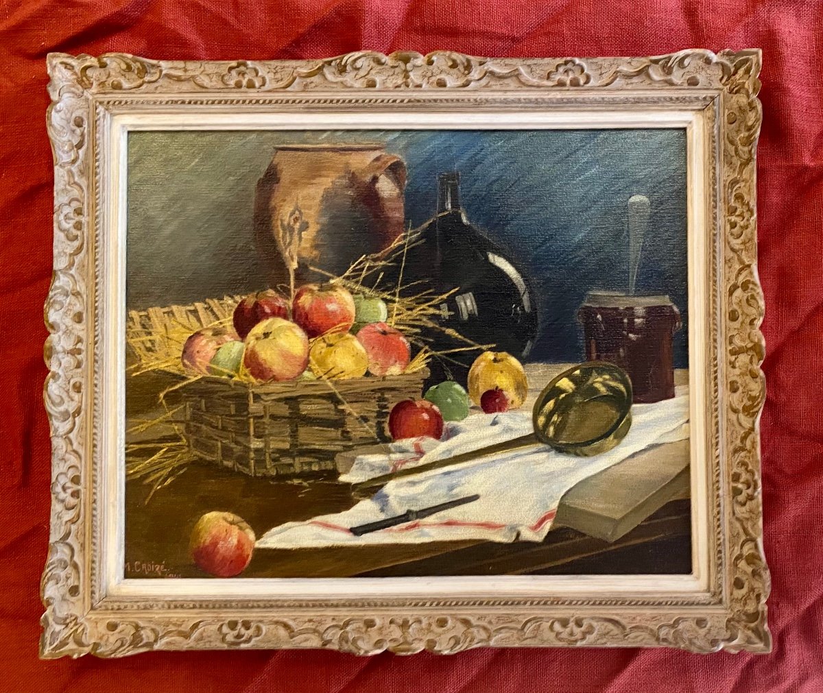 Large Still Life With Country Apples 1941