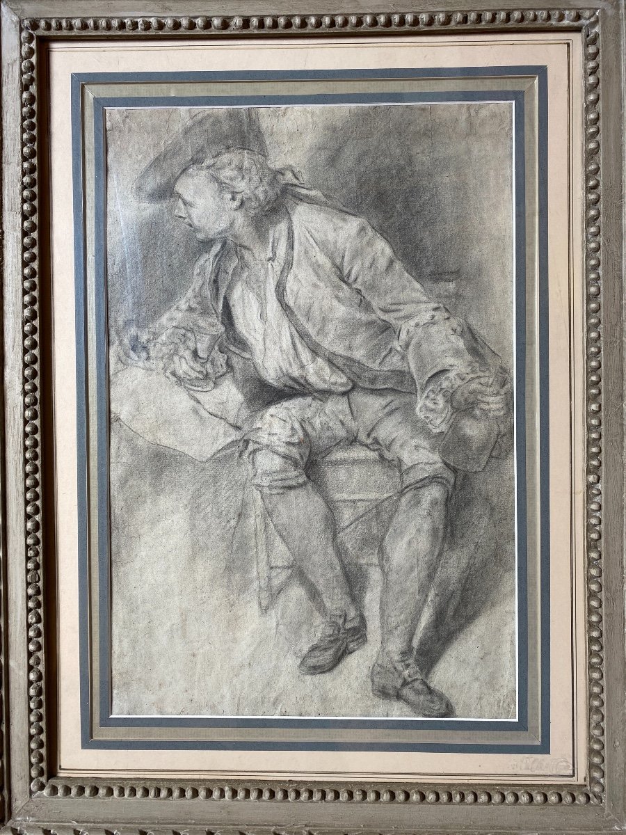 Pencil Lead - Gentleman At The Tavern - 18th Century -photo-2