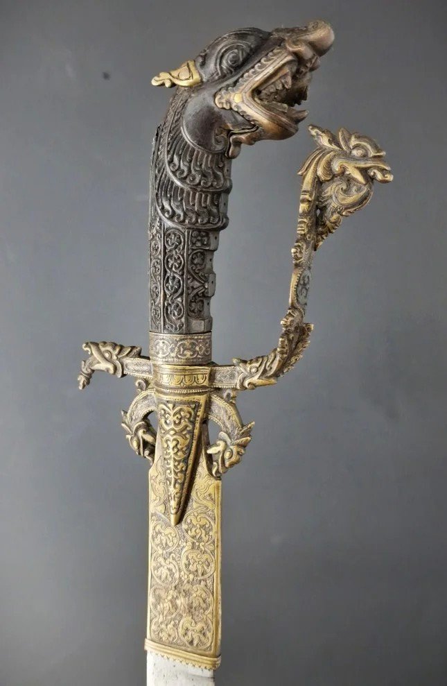 Proantic: Kastane Short Sword From Ceylon Sri Lanka 18th Century