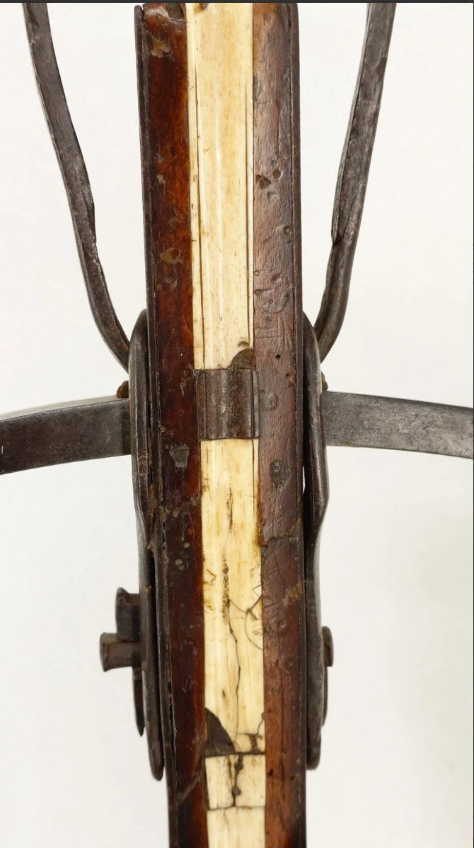 French Military Crossbow With Muffle 16th-17th Century Known As A Windlass - France Ancient Monarchy-photo-5