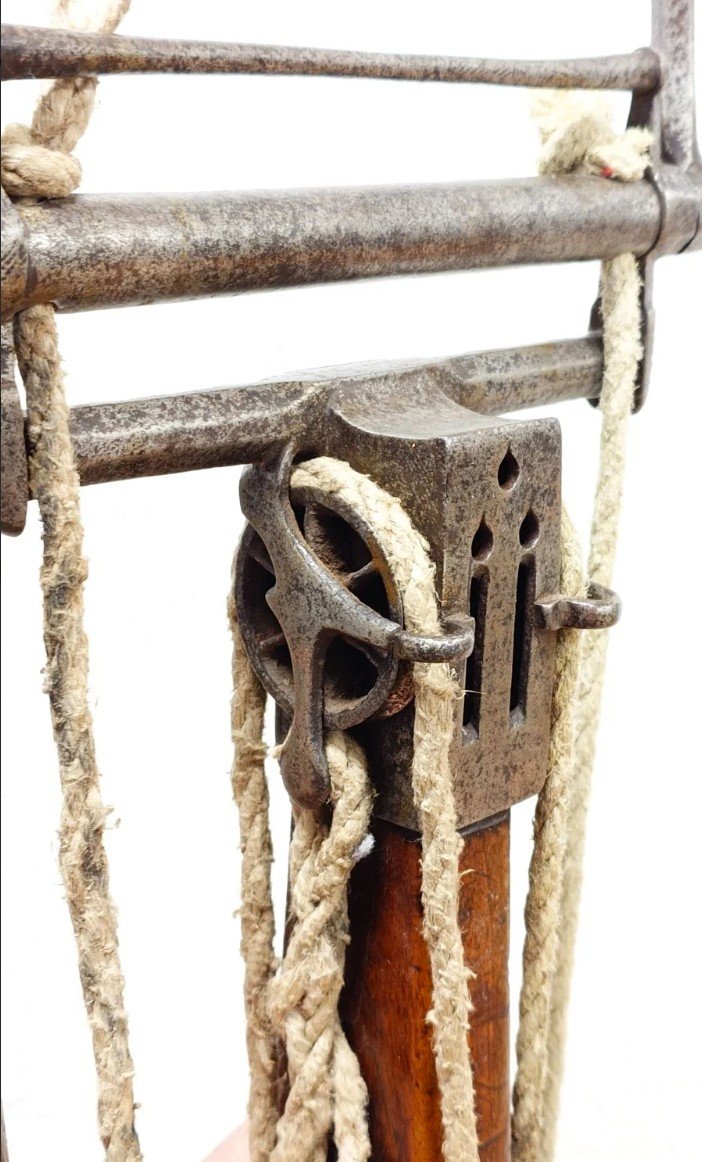 French Military Crossbow With Muffle 16th-17th Century Known As A Windlass - France Ancient Monarchy-photo-6