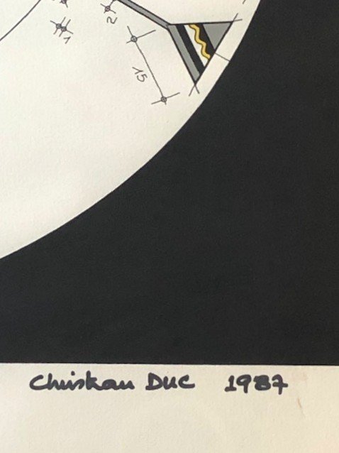 Lithographie De Christian Duc Epreuve d'Artiste 1987-photo-1