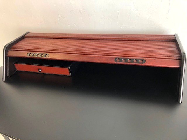 Rare Bureau Cylindre Design Français Datant Des Années 1980 -photo-1