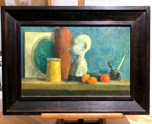 Rare Nature Morte Hst De Ilse Schaeffer (1899-1970) Impressionnisme Allemagne Autriche-photo-2