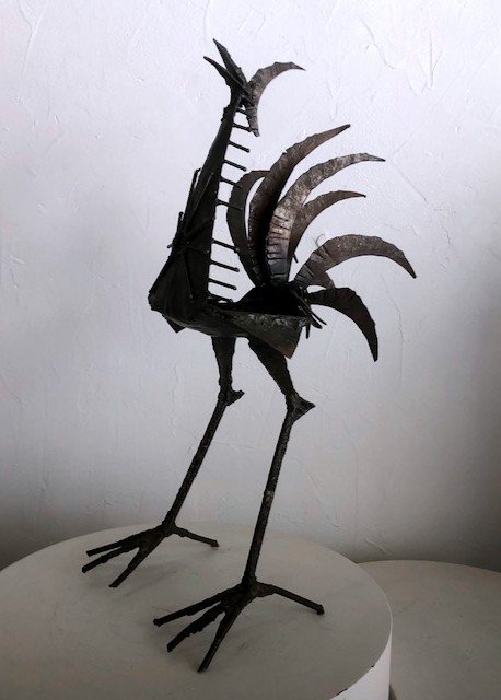 Iron Bird Sculpture (1960 - 1970 - Anasse - Decoration)-photo-2
