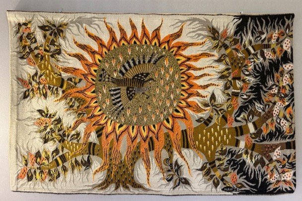 Aubusson Tapestry By Michèle Ray For The Robert Four Workshops From 1960 (lurcat Man Ray)