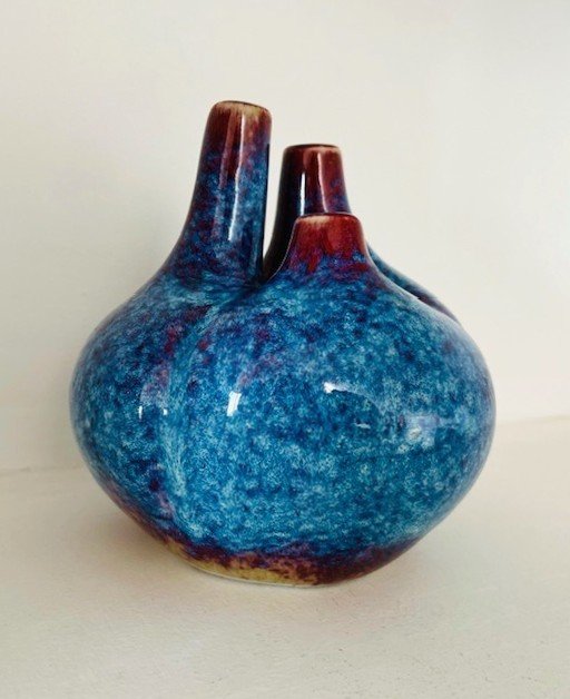 Porcelain Vase By Tim Orr Circa 1970 (ceramic - Vallauris - Laborne-capron Period...)