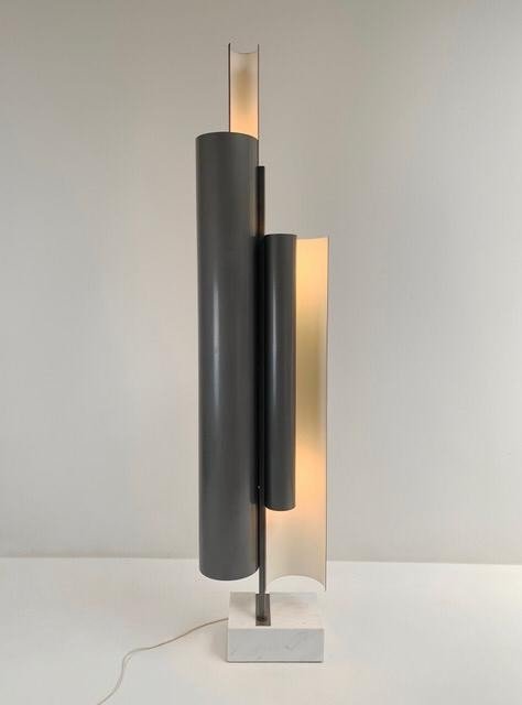 Rare Sculptural Floor Lamp By Pia Guidetti Crippa For Lumi 1970 Italy (gio Ponti Ed)-photo-2