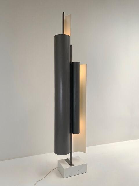 Rare Sculptural Floor Lamp By Pia Guidetti Crippa For Lumi 1970 Italy (gio Ponti Ed)