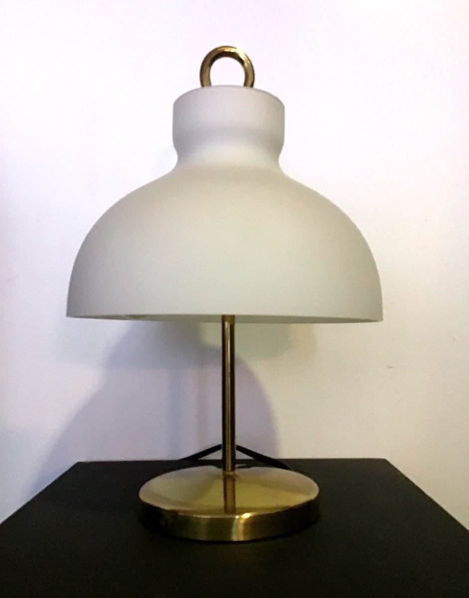 Design Table/desk Lamp By Ignazio Gardella For Azucena 1950 (murano-lelli Glass...)