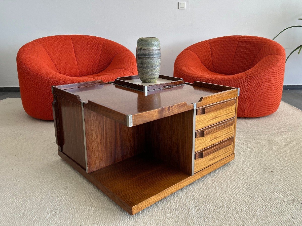 Coffee Table / End Table Design Luigi Sormani For Fiarm (carlo De Carli) 1960-1970 Italy-photo-2