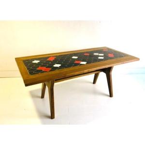 Table En Ceramique Design De 1950 (jeanette Laverrière, Maurice Pré, Guillerme Et Chambron..)