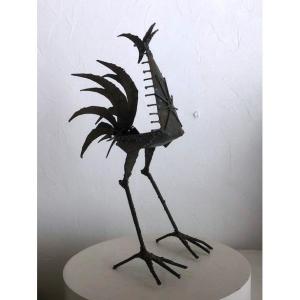 Iron Bird Sculpture (1960 - 1970 - Anasse - Decoration)