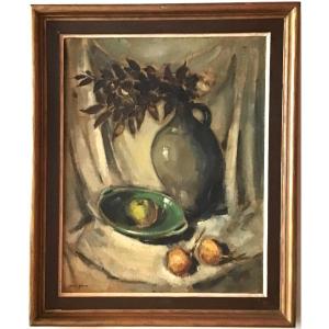  Large Still Life Hst By Karel Colnot (expressionism-school Of Bergen-otto De Kat-cezanne)