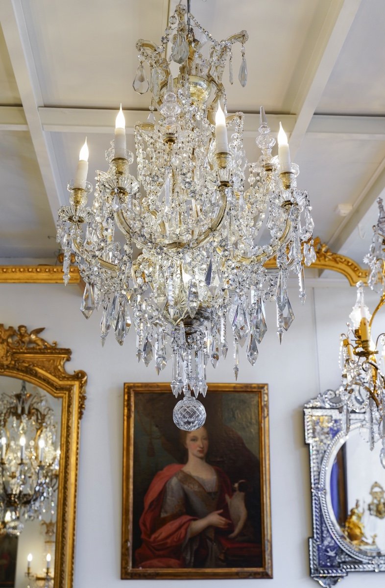 Bohemian Chandelier, 1st Half Of The 20th Century-photo-3