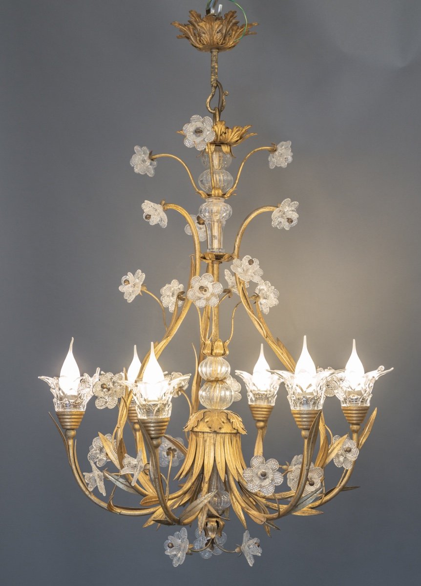 Chandelier From Maison Banci Firenze From The 60s 