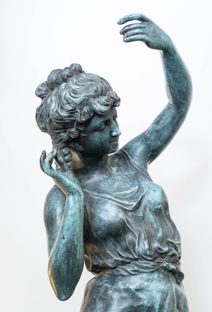 Grande Sculpture « Femme Dansant » Circa 1900 / 1920.-photo-1