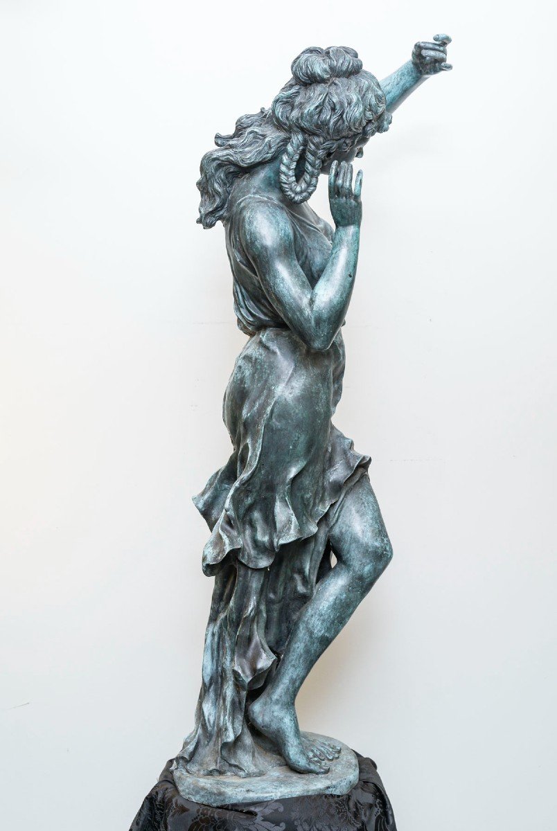 Grande Sculpture « Femme Dansant » Circa 1900 / 1920.-photo-3