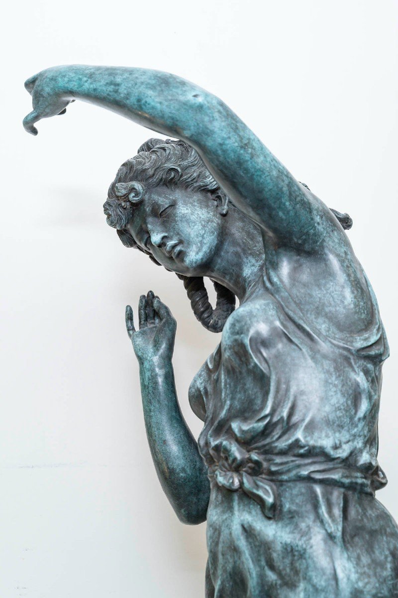 Grande Sculpture « Femme Dansant » Circa 1900 / 1920.-photo-4