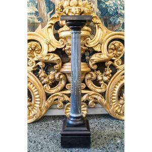 Louis XVI Style Marble Column From The 19th Century.