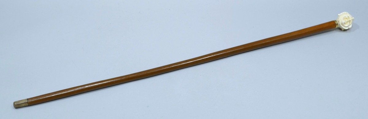 Collectible Cane With Ivory Handle Representing A King's Jester-photo-4