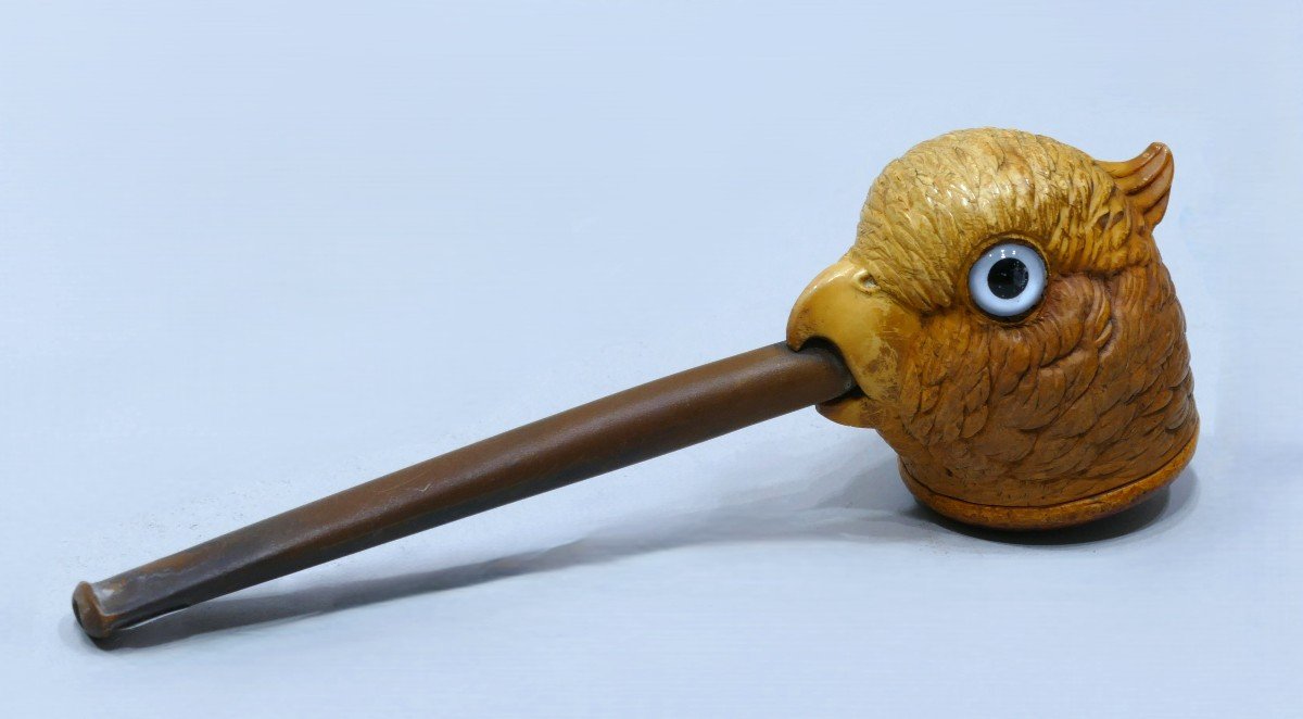 Meerschaum Pipe Representing A Parrot's Head-photo-2