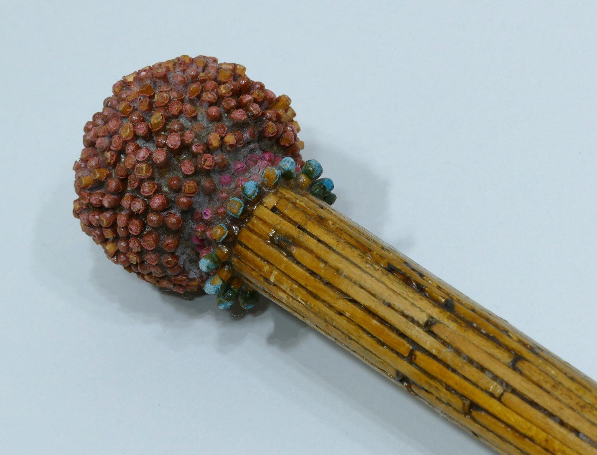 Cane Made Entirely Of Matches Dating From The Beginning Of The 20th Century-photo-4