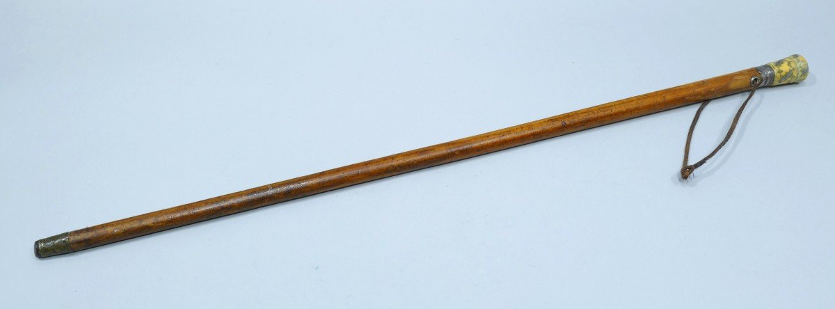 Lady's Gadget Cane In Ivory Piqué Dating From The 18th Century-photo-5