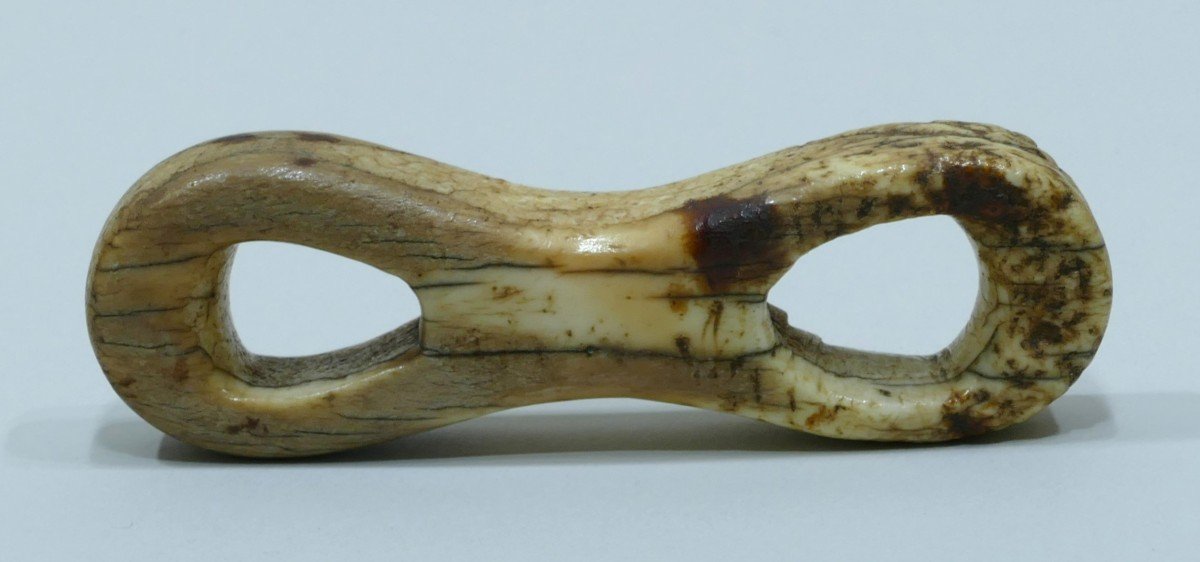 19th Century Walrus Tooth Knot Hanger-photo-2