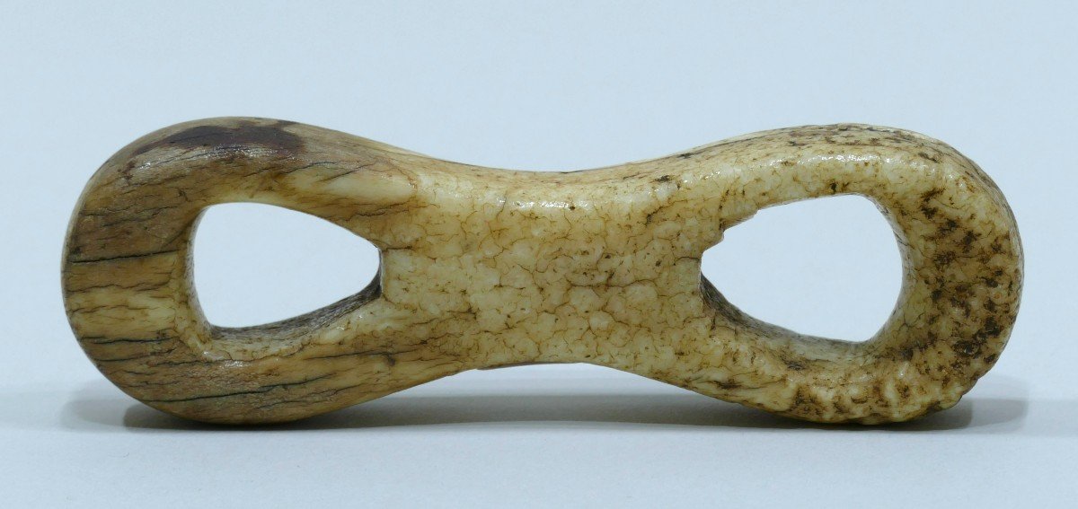 19th Century Walrus Tooth Knot Hanger-photo-4