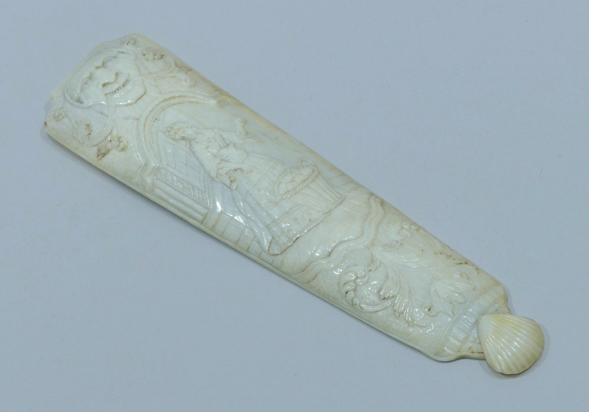 Ivory Tobacco Rasp Made In Dieppe In The Early 18th Century-photo-2