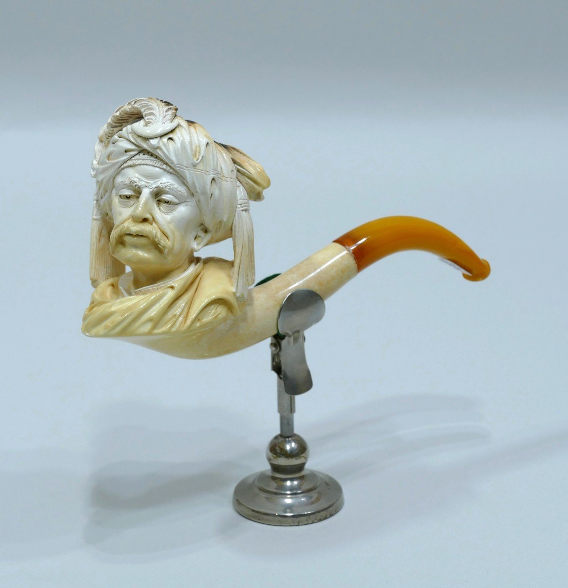 Meerschaum Pipe Representing A Sultan's Head-photo-2