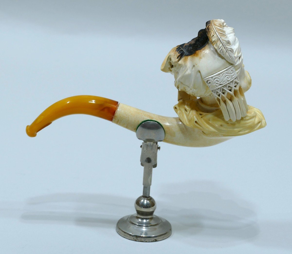 Meerschaum Pipe Representing A Sultan's Head-photo-4