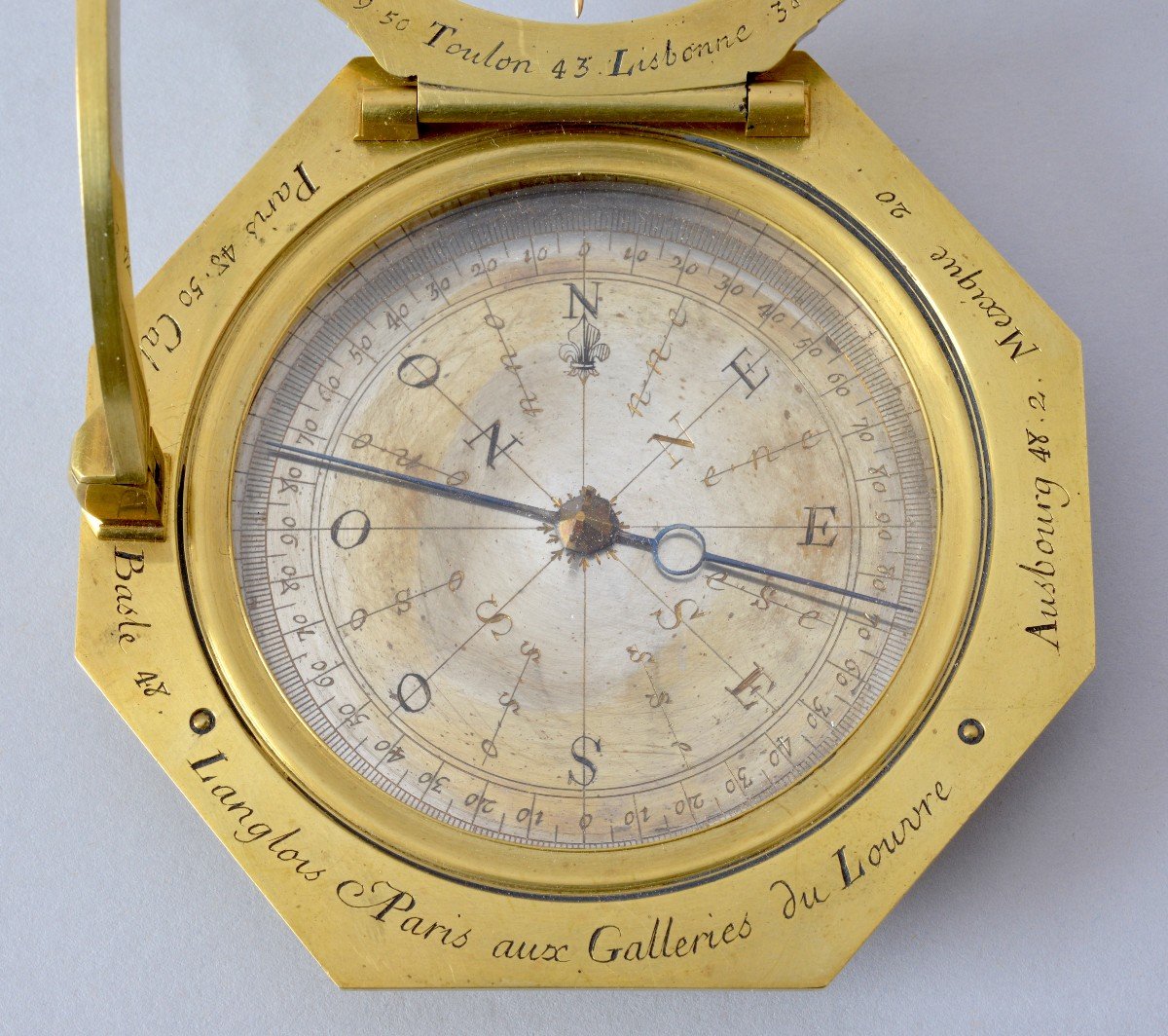 Equinoctial Sundial Signed Langlois In Paris Datable Circa 1740-photo-2